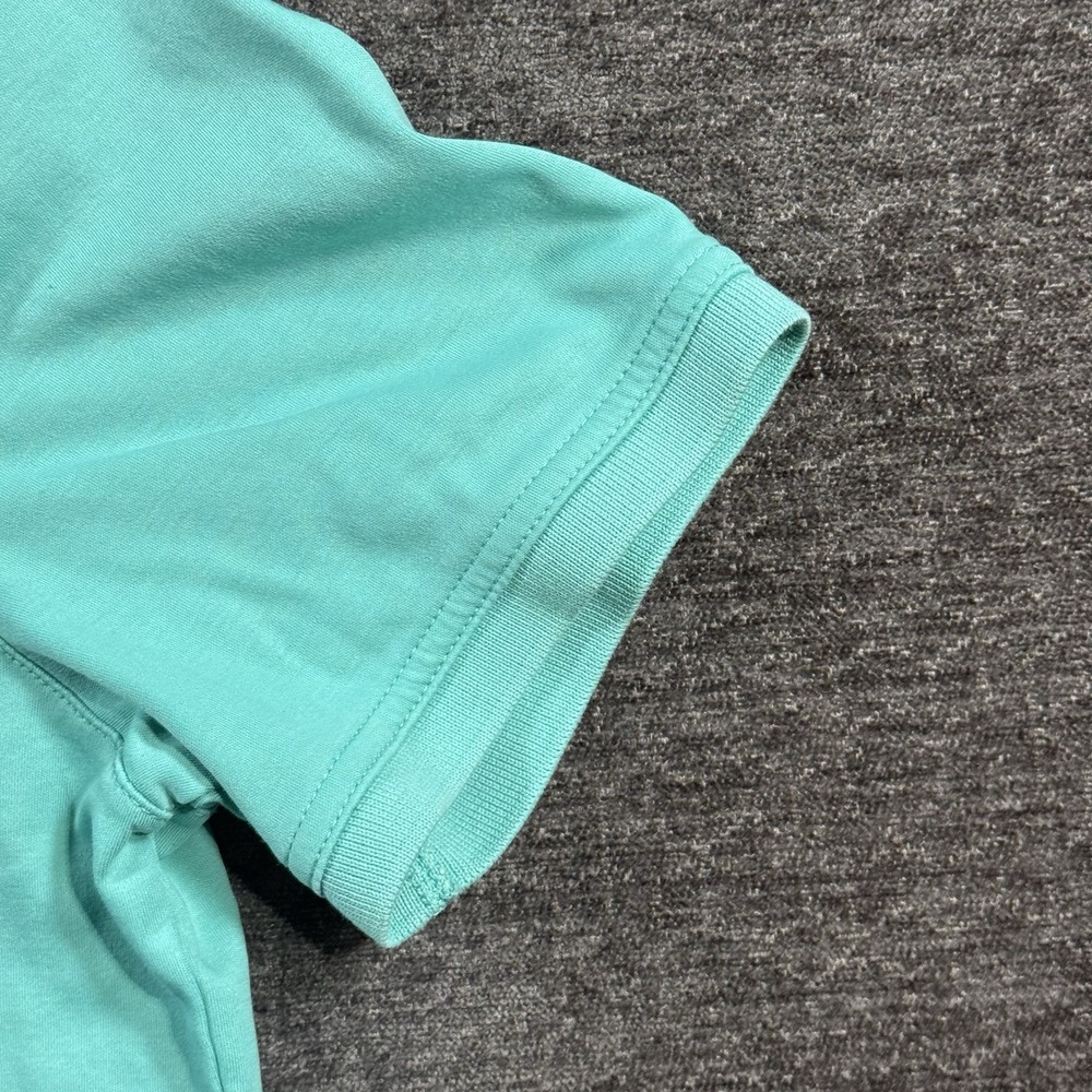 Banana Republic Luxury Touch Mens Small Polo Shirt Performance Blue Short Sleeve - Picture 7 of 10